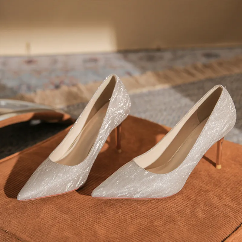 MADALLO High Heels Women's Silver/Champagne-6