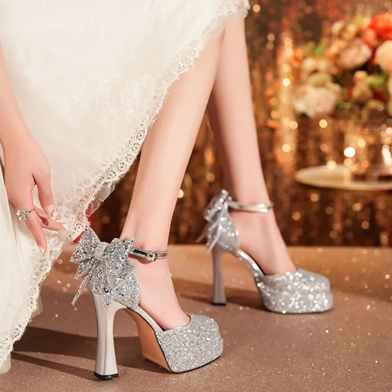MADALLO High Heels Women's Silver/Champagne/Black-1