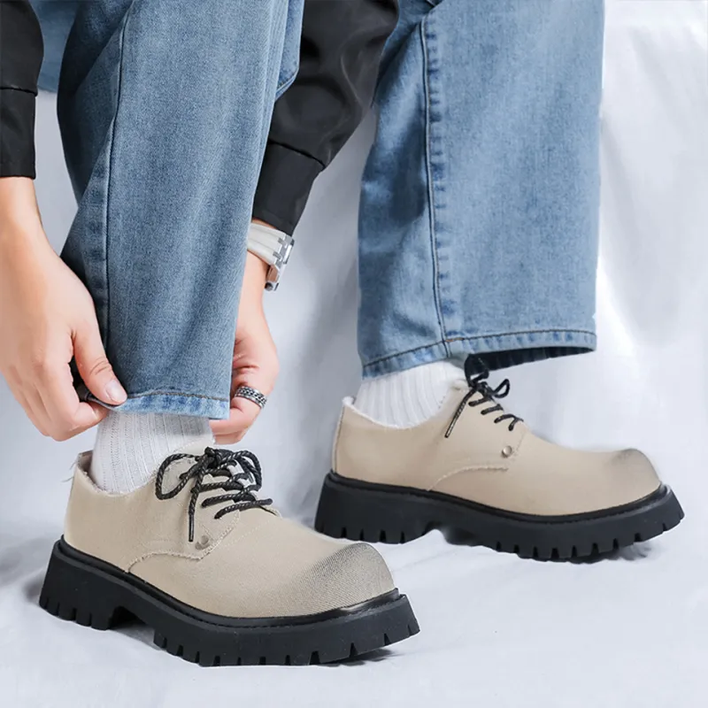 MADALLO Slip Resistant, Abrasion Resistant, Breathable, Height Increasing Low Top Casual Shoes Men's-2
