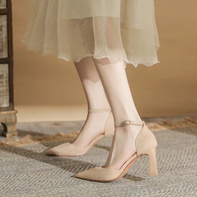 MADALLO Chunky Heel High Heels Women's-2