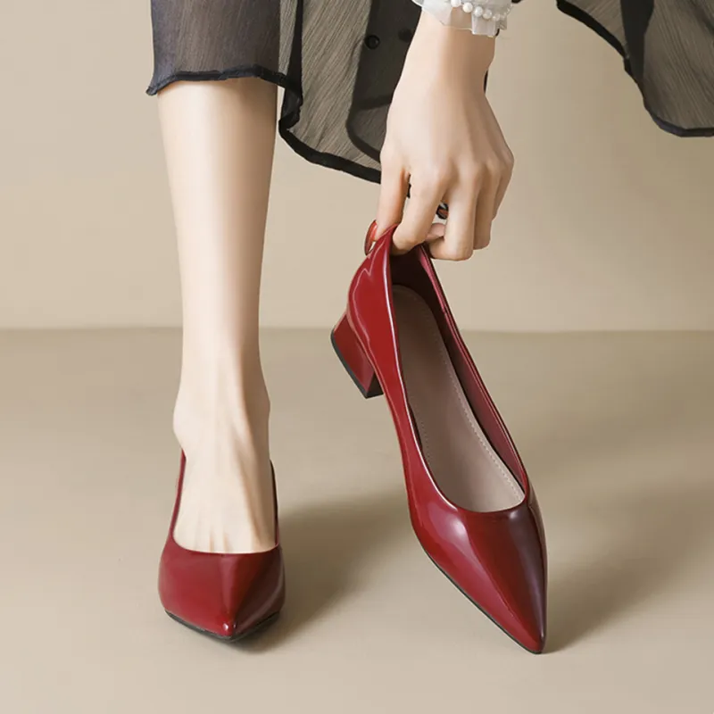 MADALLO Chunky Heel High Heels 3cm Women's-8