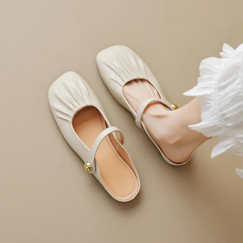 MADALLO Rubber Sole Slip Resistant Closed Toe Slippers Women's-1