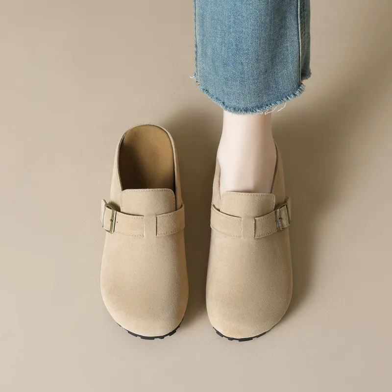 MADALLO Rubber Sole Abrasion Resistant Closed Toe Slippers Women's-1