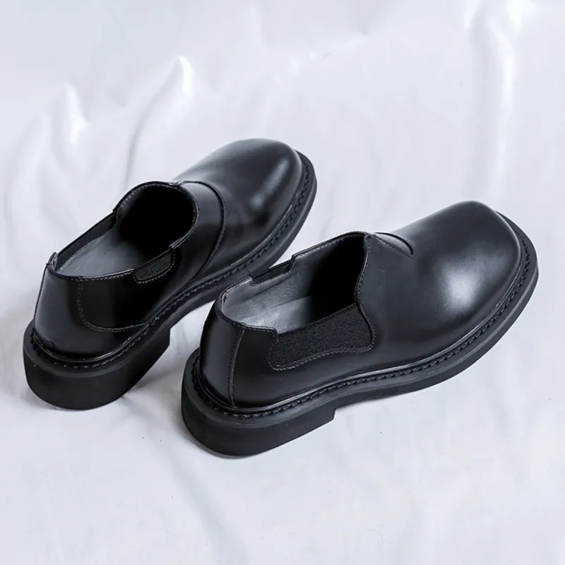 MADALLO Abrasion Resistant Height Increasing Low Top Casual Shoes Unisex Black-6