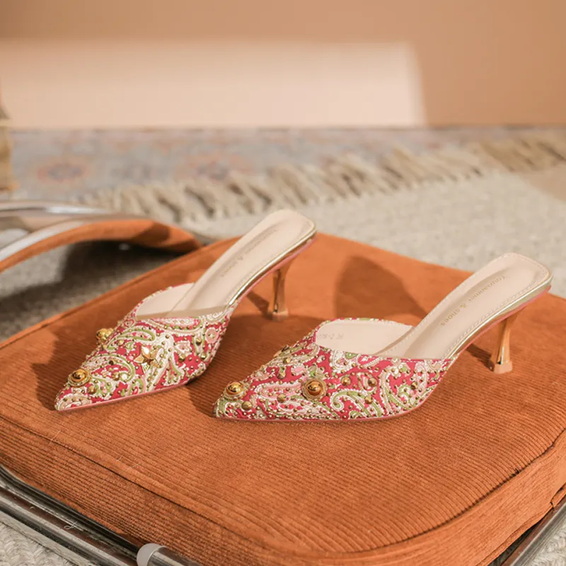 MADALLO Odor Resistant Abrasion Resistant Slip Resistant Closed Toe Slippers Women's-1