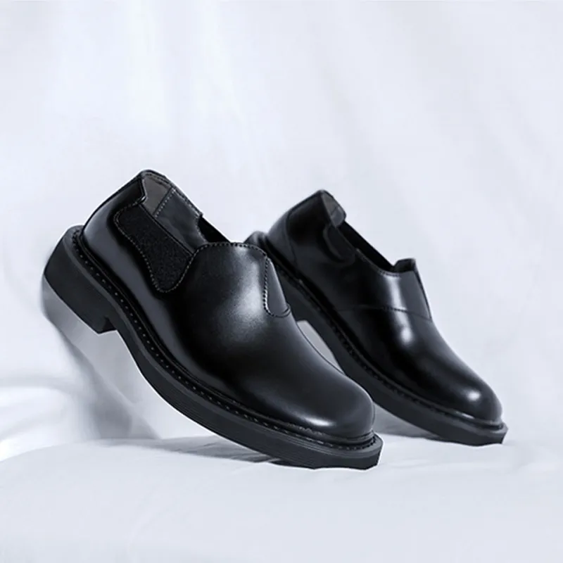 MADALLO Abrasion Resistant Height Increasing Low Top Casual Shoes Unisex Black-7