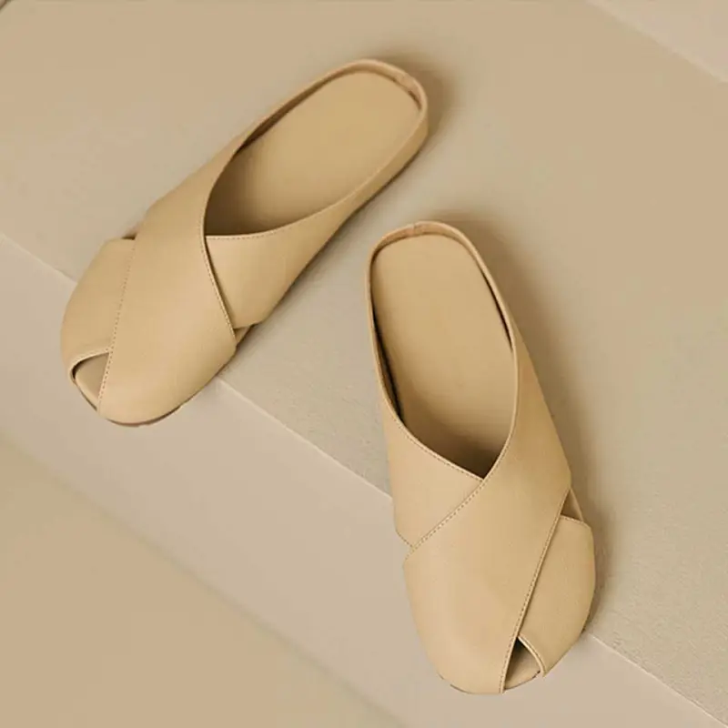 MADALLO Rubber Sole Closed Toe Slippers Women's-9