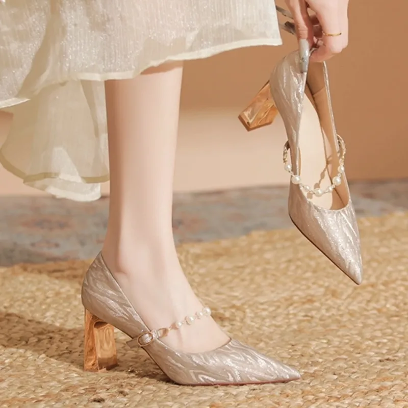 MADALLO High Heels Women's Silver/Champagne-9