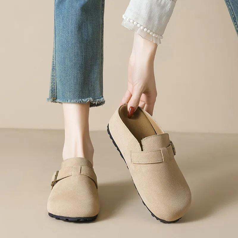 MADALLO Rubber Sole Abrasion Resistant Closed Toe Slippers Women's-3