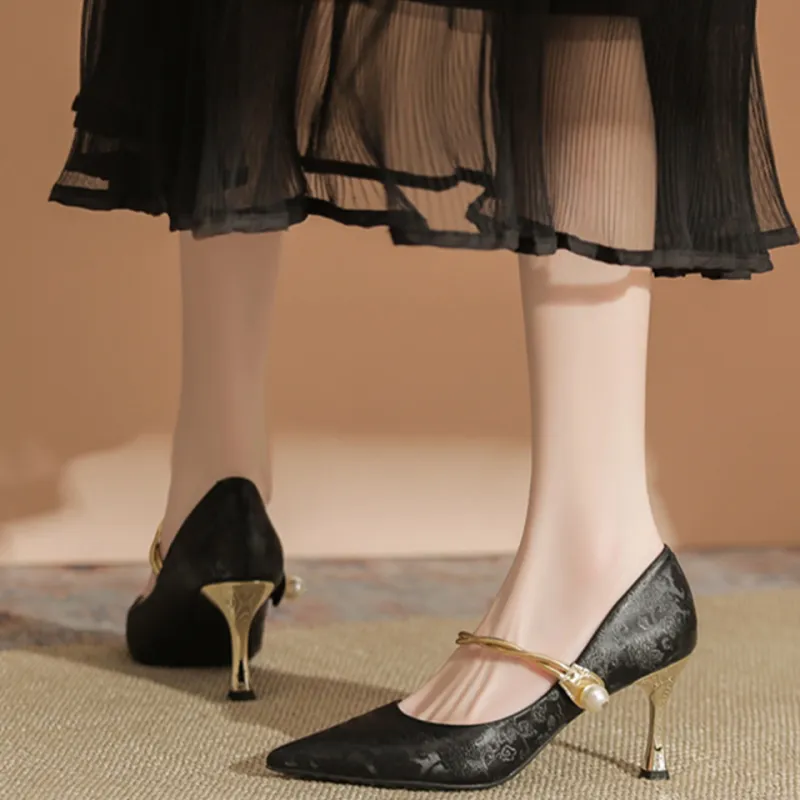 MADALLO Slim Heel High Heels Women's-3