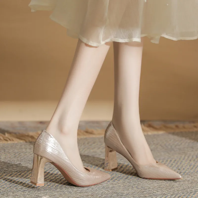 MADALLO Chunky Heel High Heels Women's-8