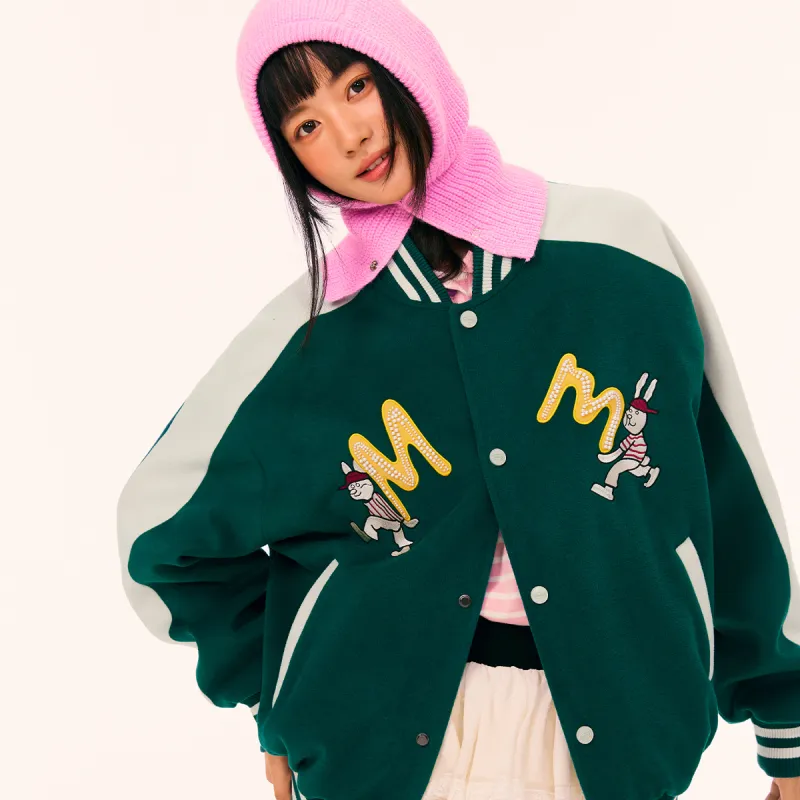 Mmlg Baseball Jacket Unisex Green-3