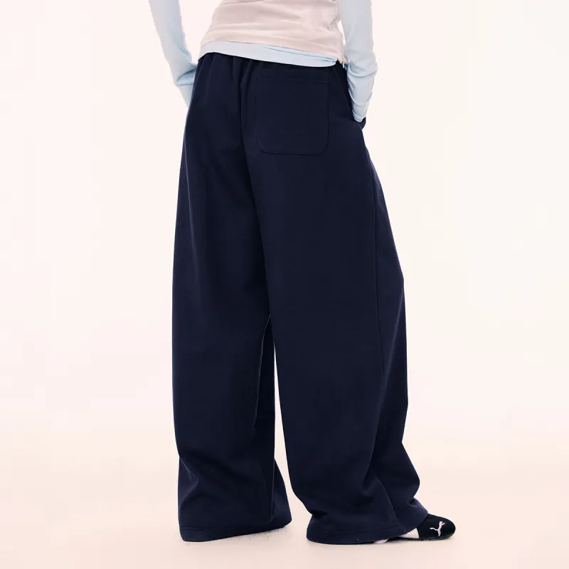 Mmlg Casual Pants Unisex Navy Blue-3