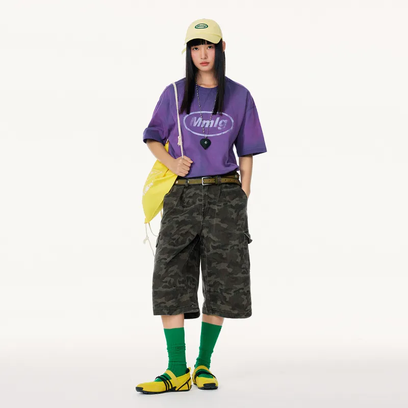 Mmlg Casual Shorts Unisex Green Camouflage-5