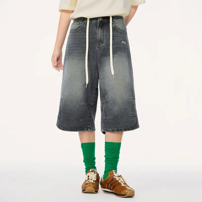 Mmlg Denim Shorts Unisex Blue-4