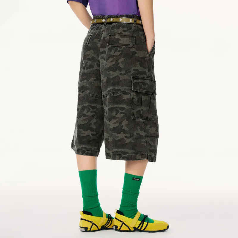 Mmlg Casual Shorts Unisex Green Camouflage-3