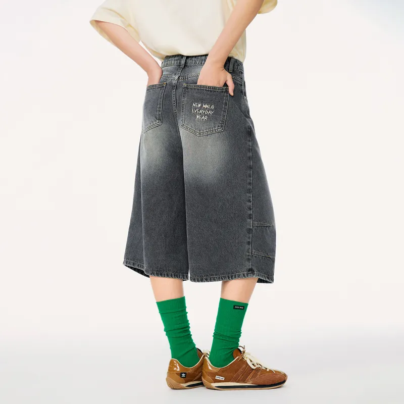 Mmlg Denim Shorts Unisex Blue-2