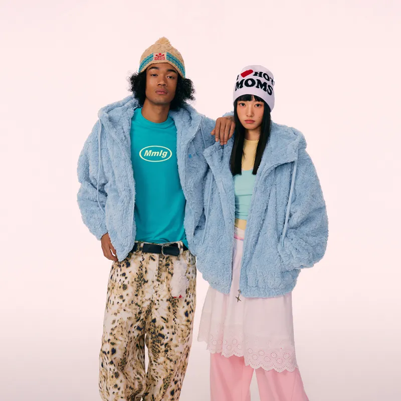 Mmlg Velvet feel Coat Unisex Sea Salt Blue-6
