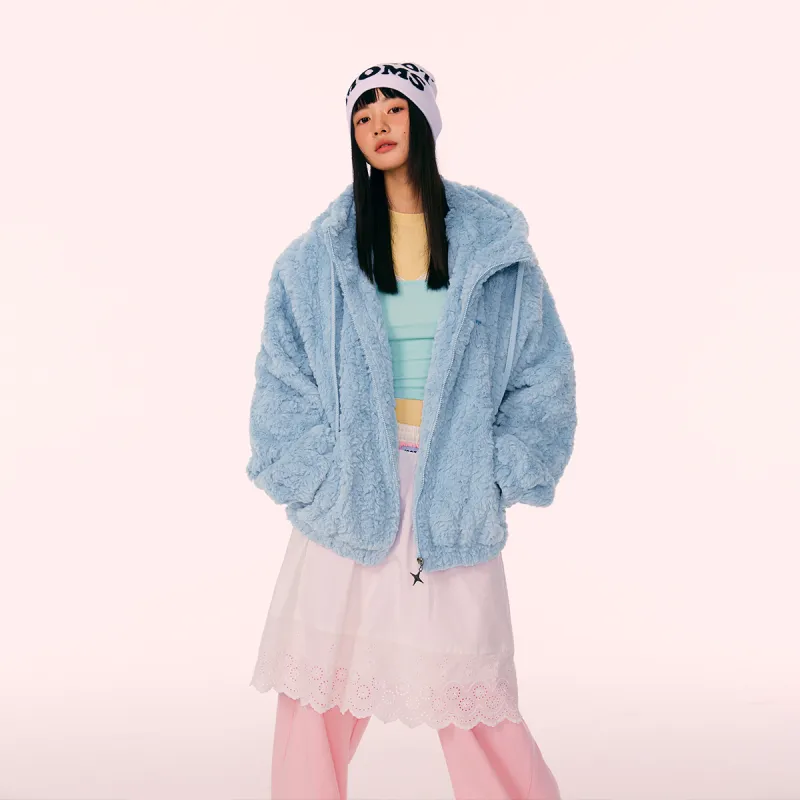 Mmlg Velvet feel Coat Unisex Sea Salt Blue-2
