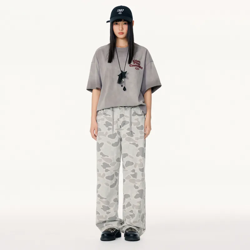 Mmlg Jeans Unisex Camouflage Gray-5