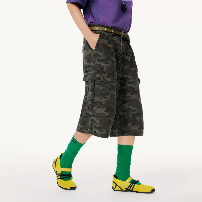 Mmlg Casual Shorts Unisex Green Camouflage-4