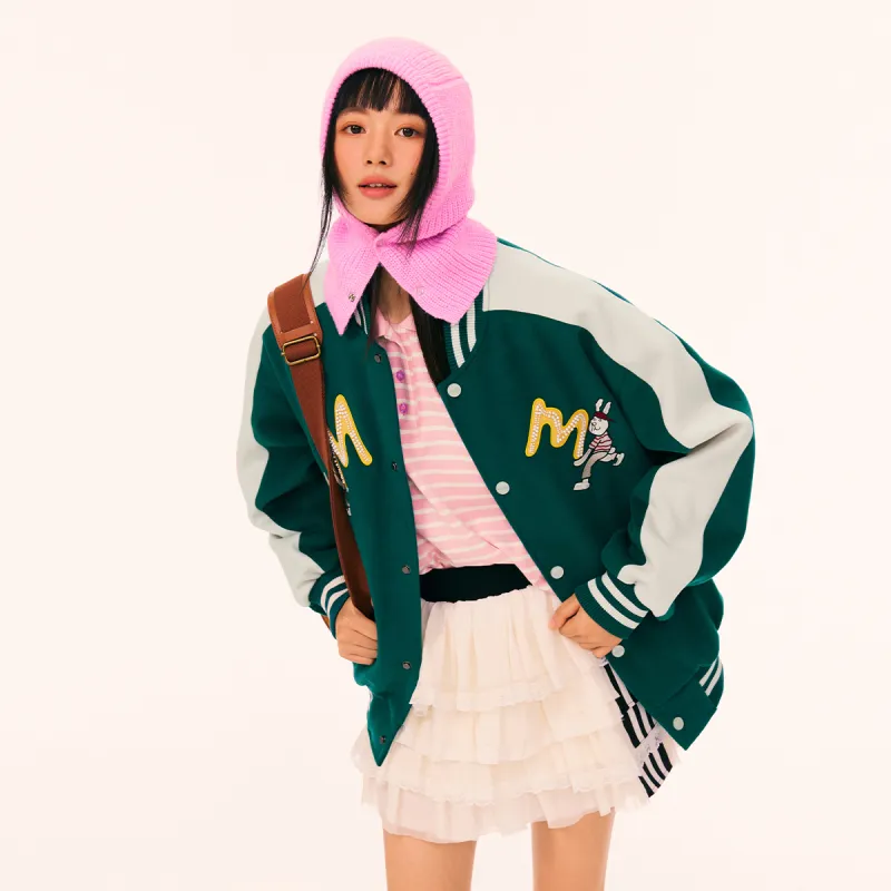 Mmlg Baseball Jacket Unisex Green-2