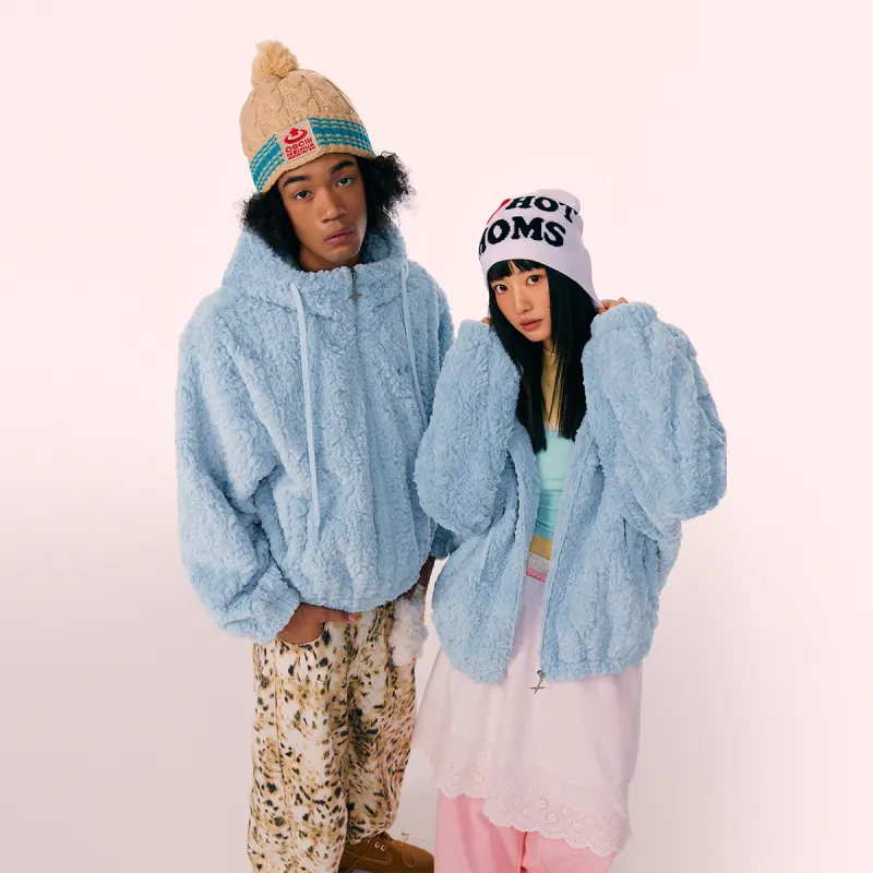 Mmlg Velvet feel Coat Unisex Sea Salt Blue-5