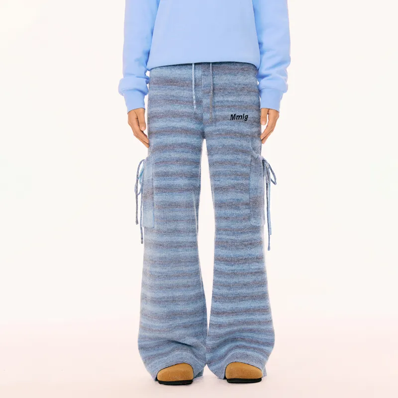 Mmlg Casual Pants Unisex Haze Blue-4
