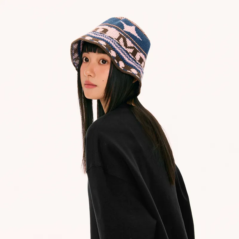 Mmlg 100% Cotton Bucket Hats Unisex Pink Blue/Beige Coffee/Black Gray-4