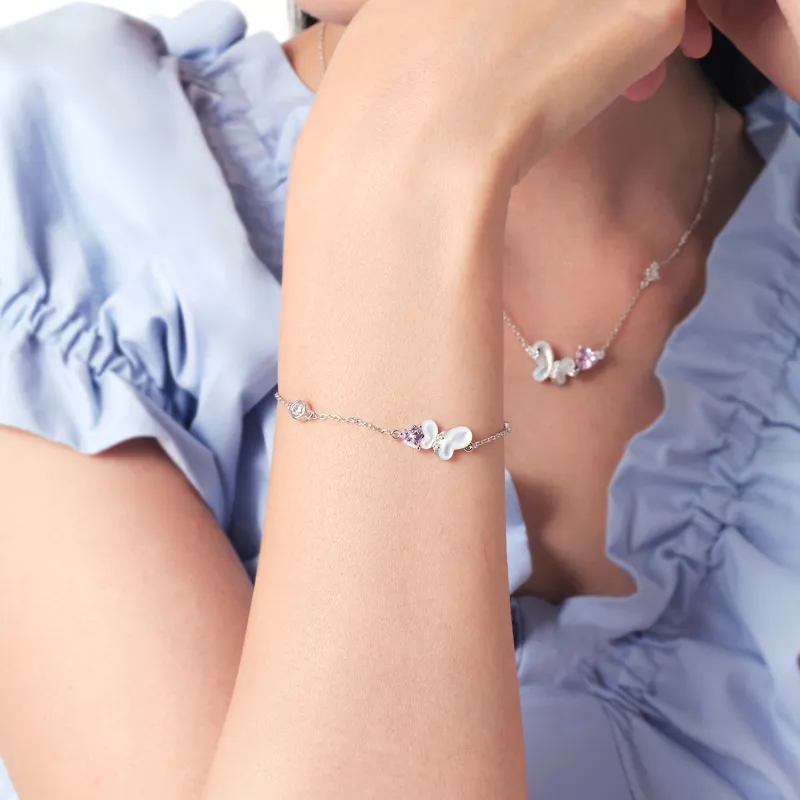 ZHENJIUJIU S925 Spliced Chain, Love Confession Women's-2