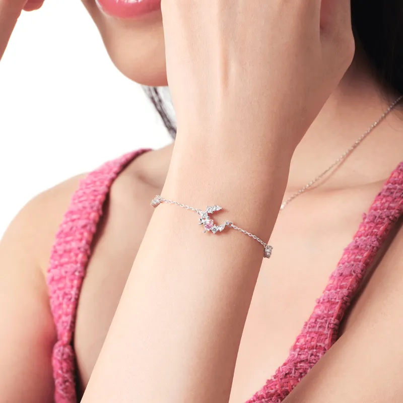 ZHENJIUJIU S925 Spliced Chain, Friends Bestie Couple Women's-2