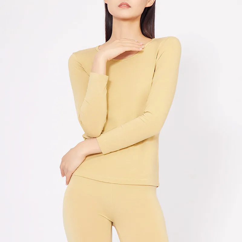 GOSO Thermal Tops Women's Light Yellow-2
