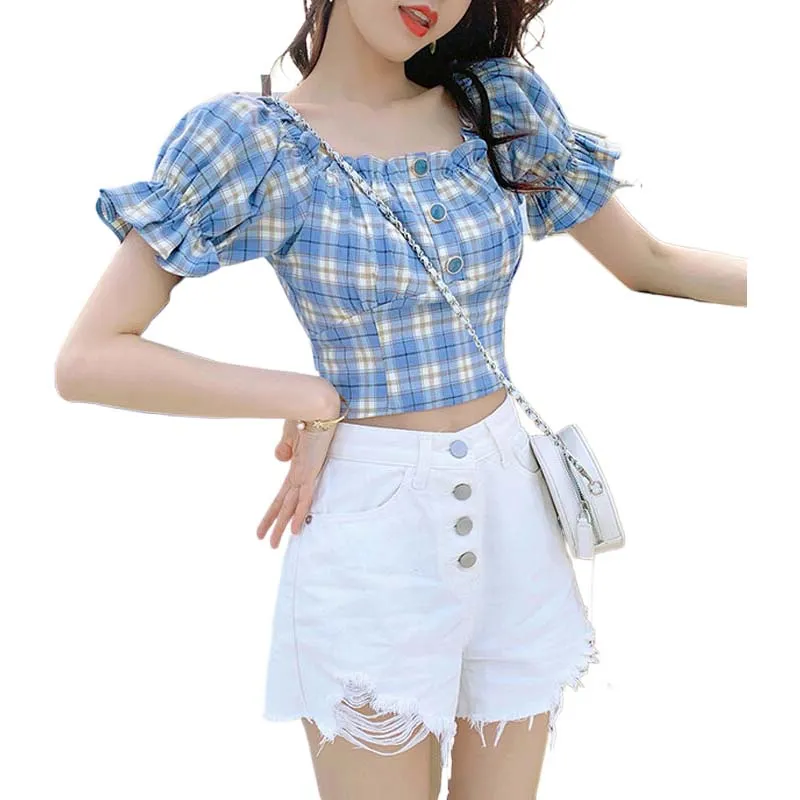 GOSO Puff Sleeve T Shirt Women's-2