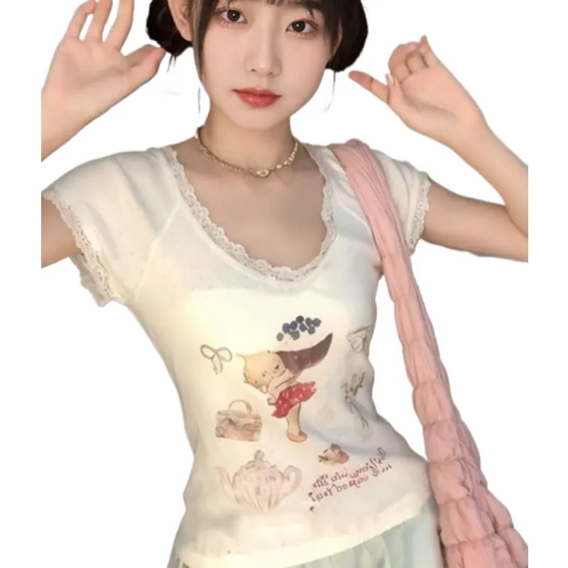 GOSO Drop Shoulder Sleeve T Shirt Women's-2