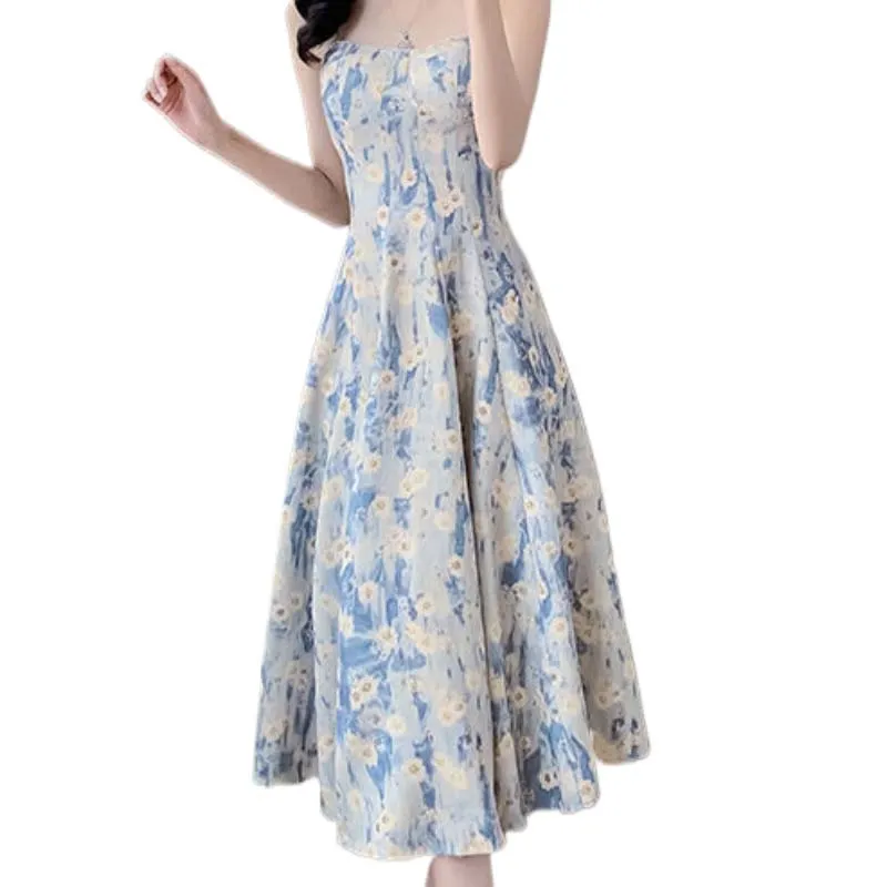 GOSO Slip Dresses Women's Light Blue-2