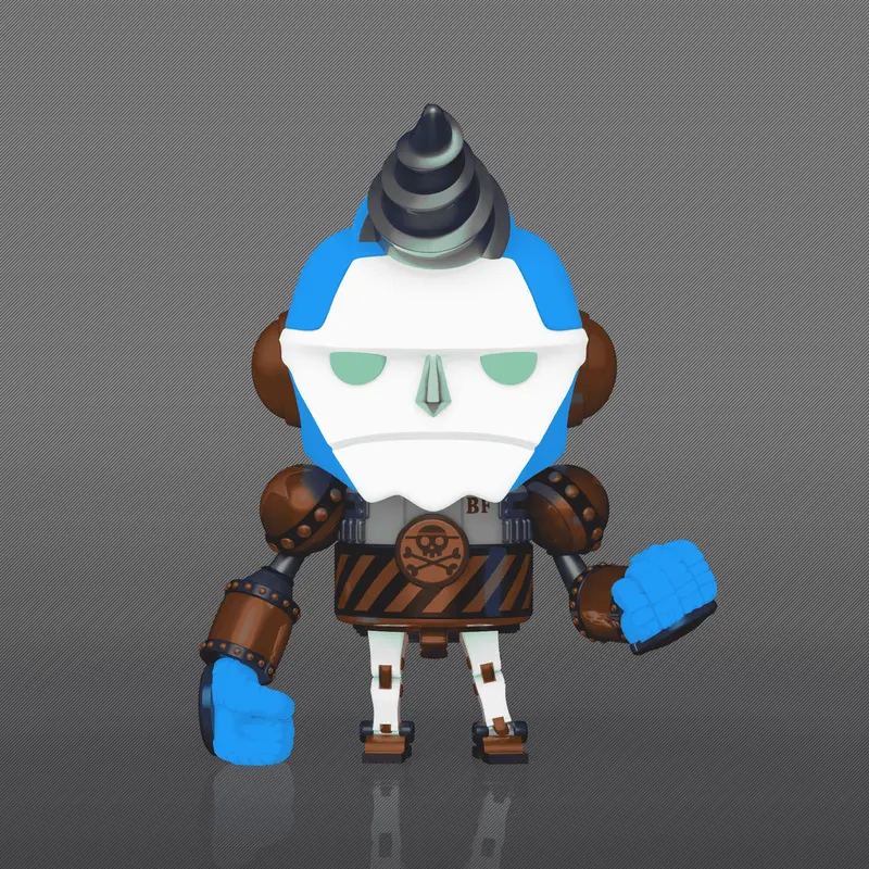 Funko One Piece Franky Chibi Figures-2