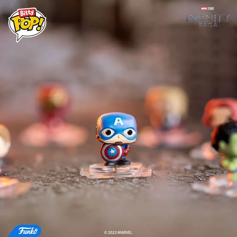 Funko Marvel —— Captain America 4 Pack Chibi Figures-2