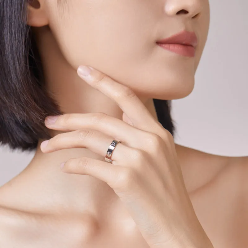 JINGUIFU S925 Silver Rings Unisex-5