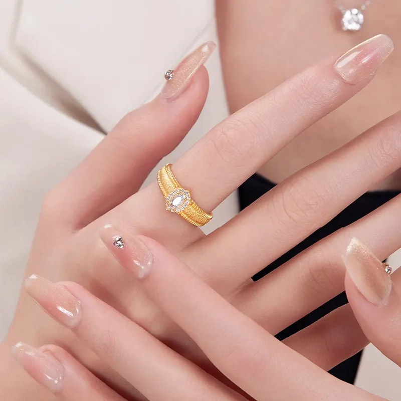 JINGUIFU S925 Silver Rings Women's-3