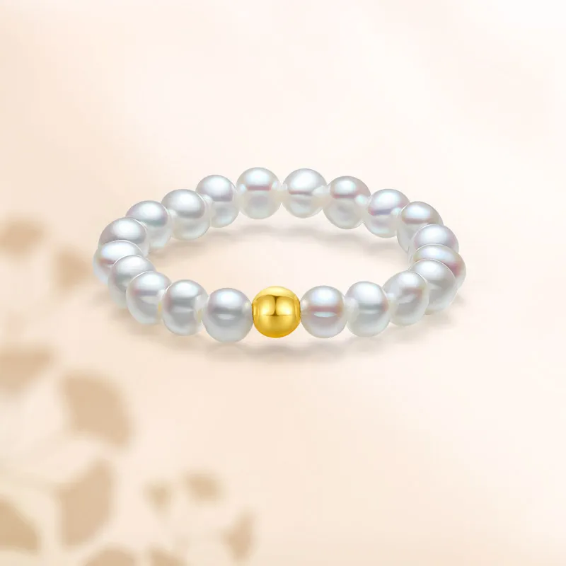 JINGUIFU Freshwater Pearl Rings Women's-3