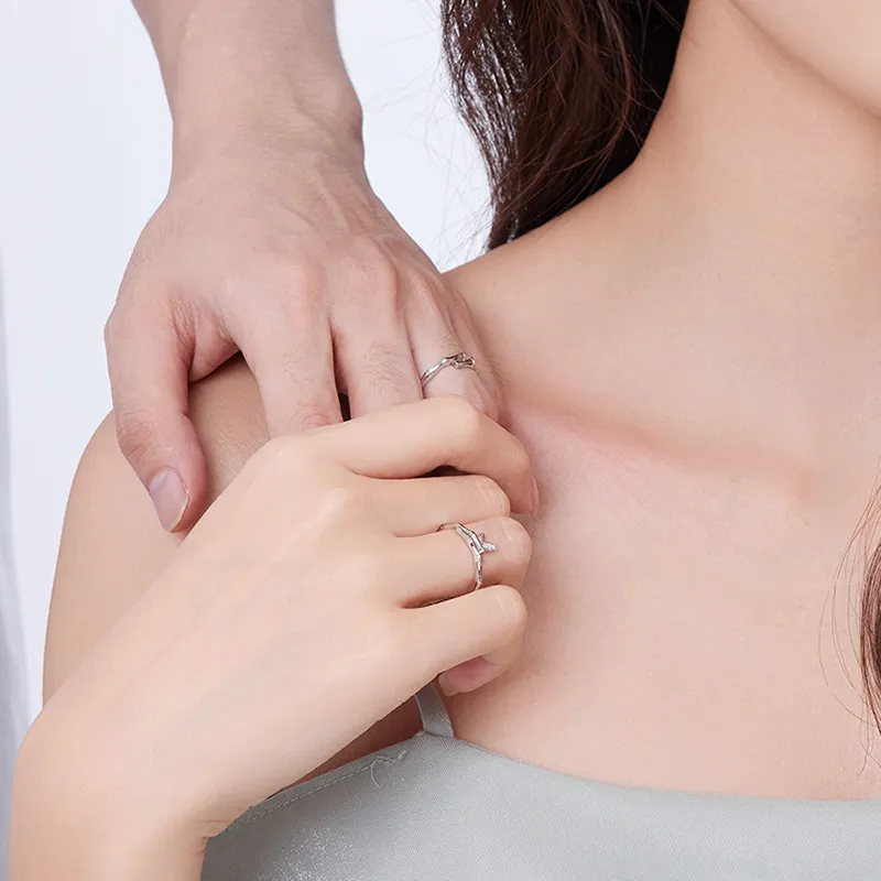 JINGUIFU S925 Silver Rings Unisex-6