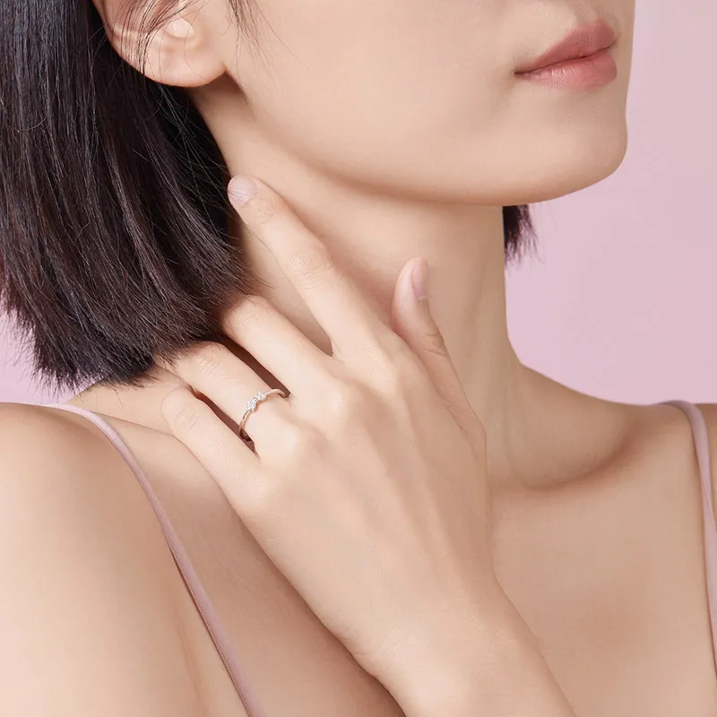 JINGUIFU S925 Silver Rings Women's-5