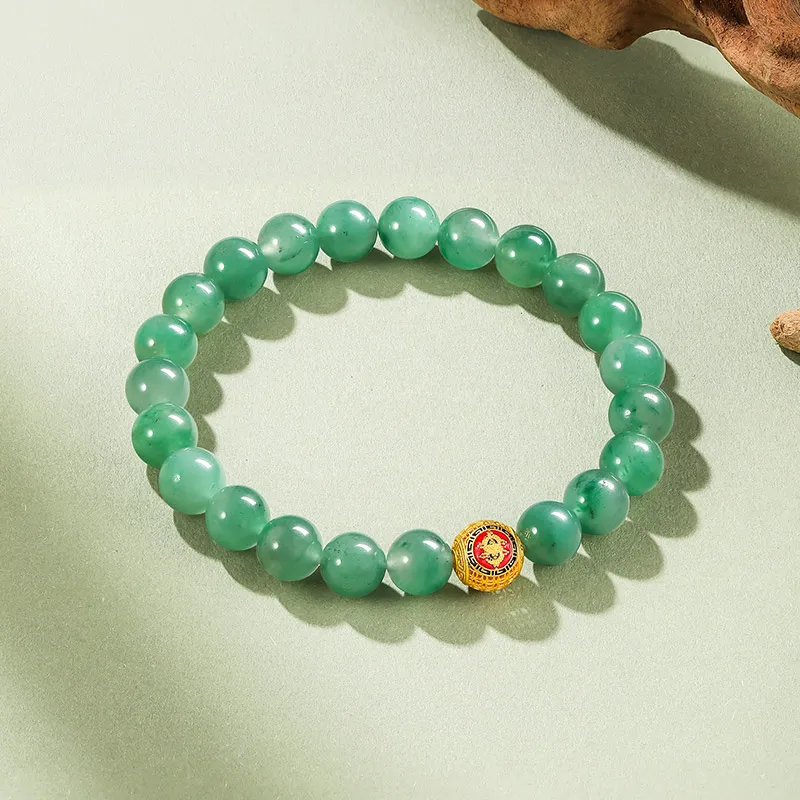 JINGUIFU Natural African Emerald Bracelets Women's-3