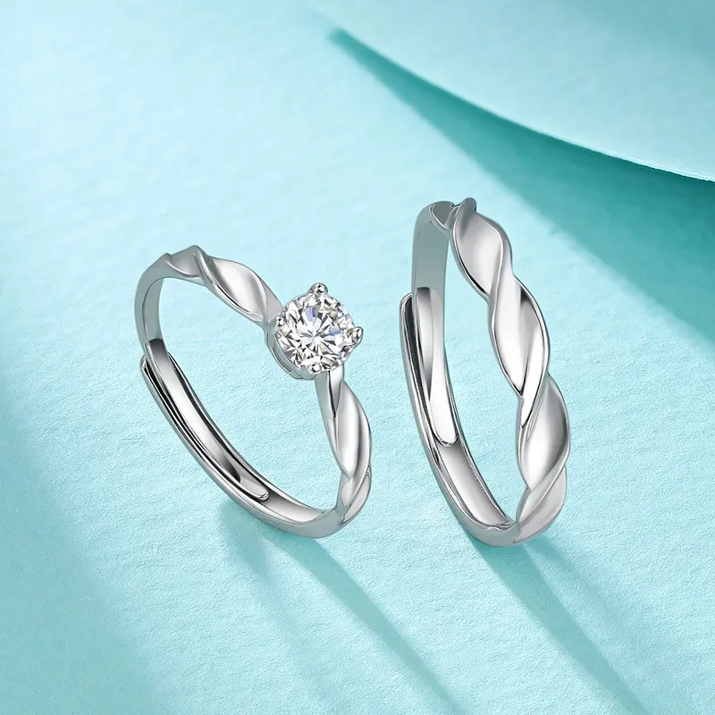 JINGUIFU S925 Silver Rings Unisex-1