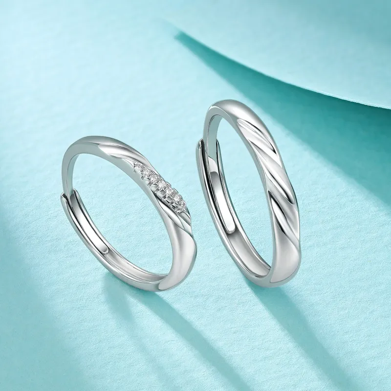 JINGUIFU S925 Silver Rings Unisex-1