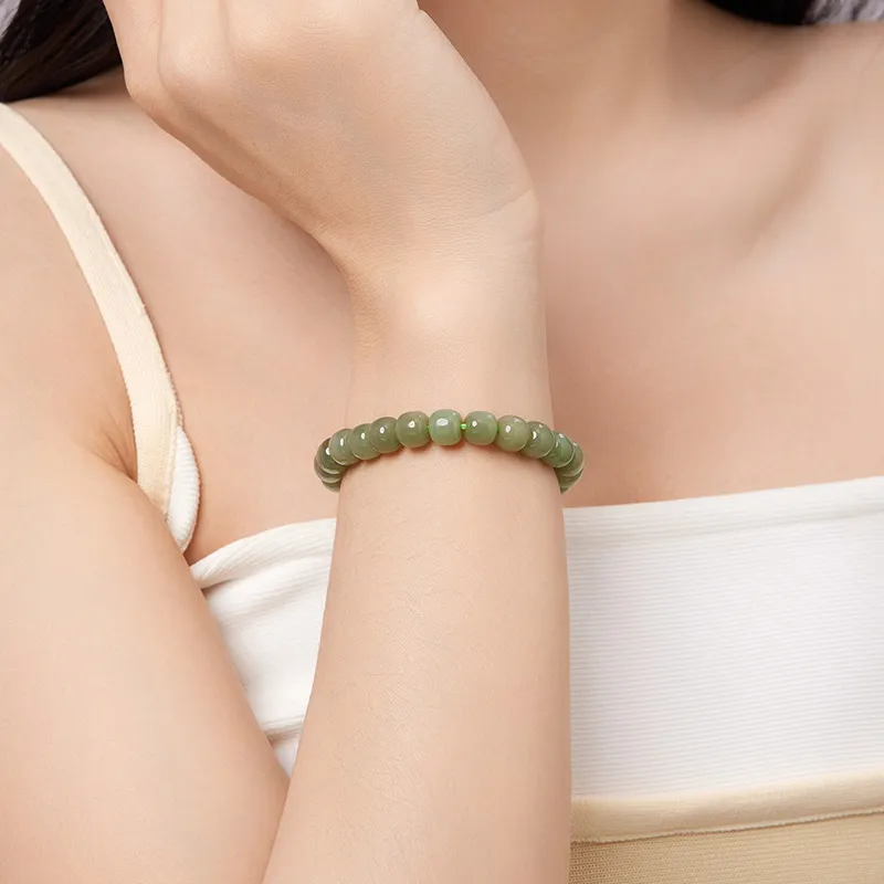JINGUIFU Bracelets Green Jade Women's-4