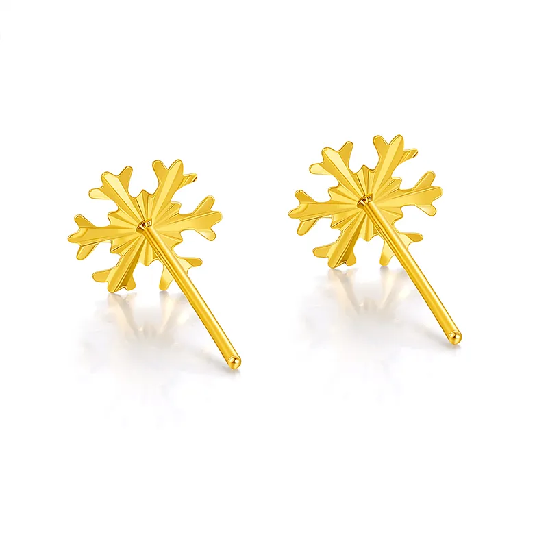 JINGUIFU Gold Stud Earrings Women's-2