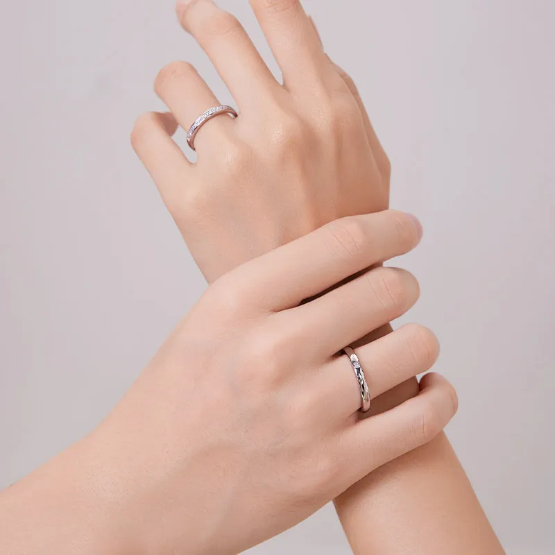 JINGUIFU S925 Silver Rings Unisex-5