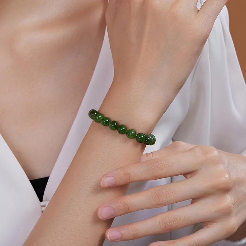 JINGUIFU Hetian Jade Bracelets Jasper Women's-5
