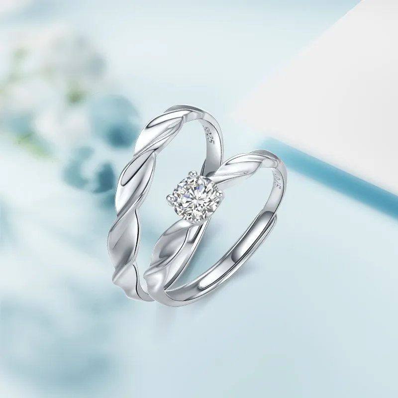 JINGUIFU S925 Silver Rings Unisex-2